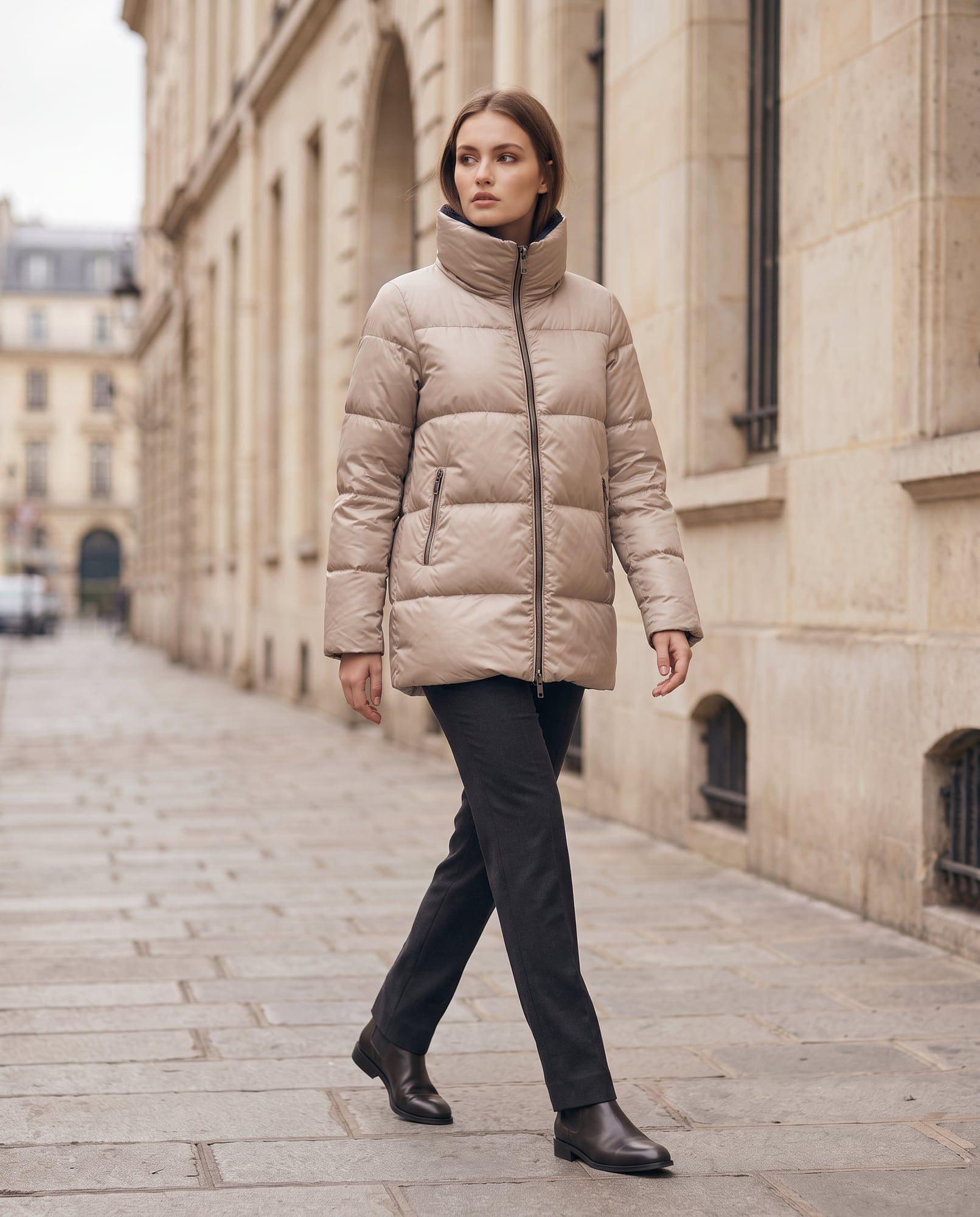 Susan, Blu/Beige, Piumino reversibile