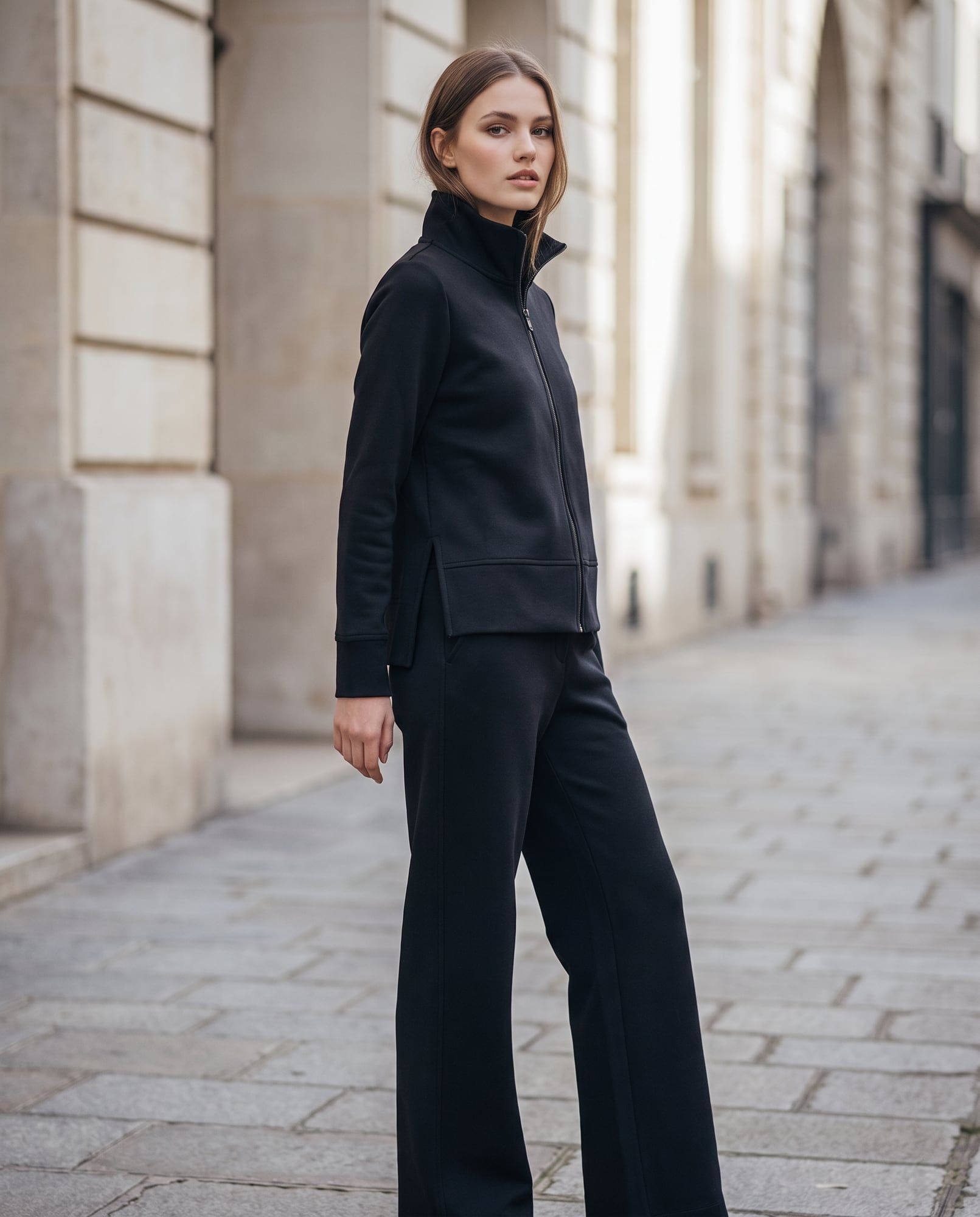 Pantaloni Palazzo Comfort — nero, foto 3