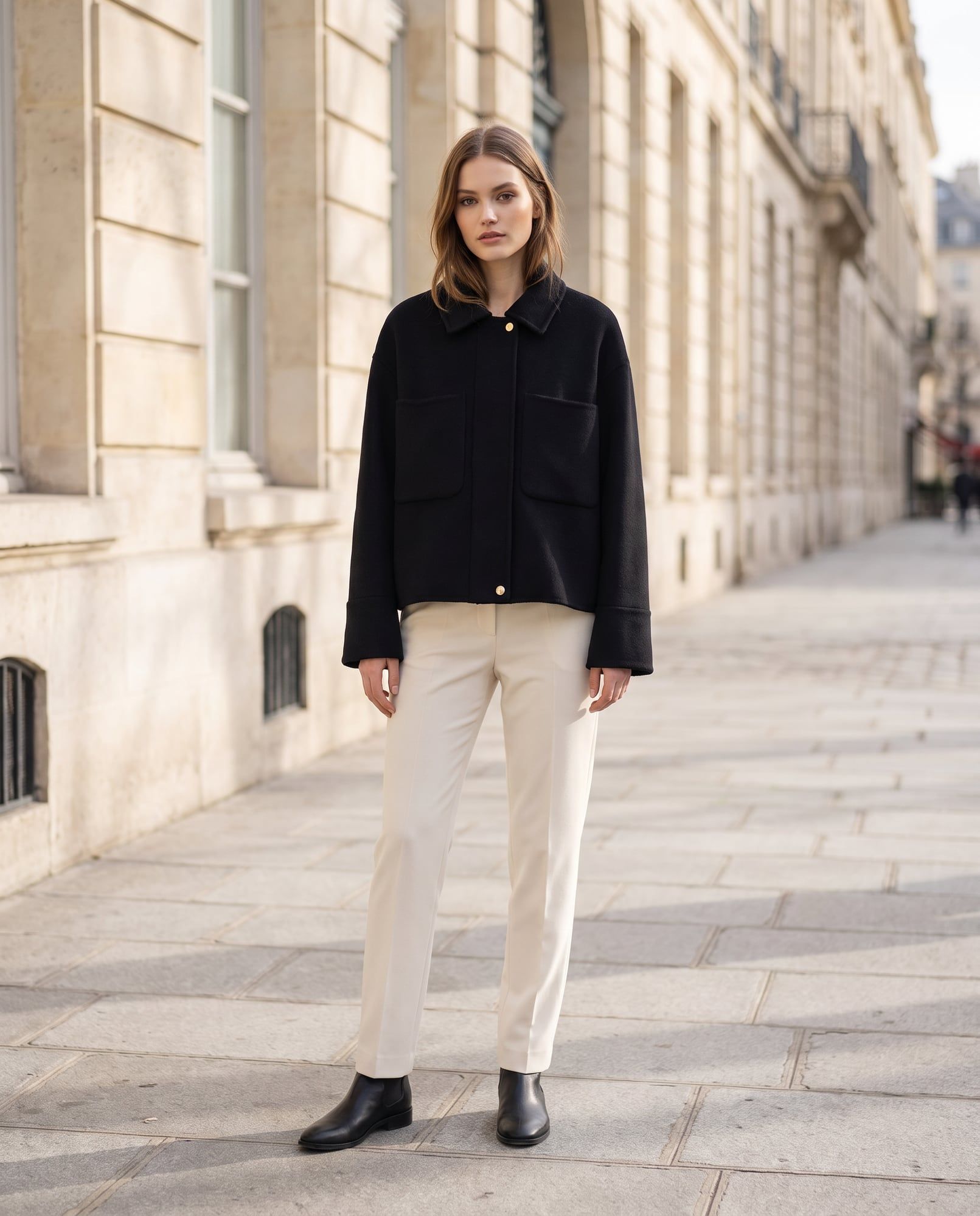 Chloe, Nero, boxy jacket