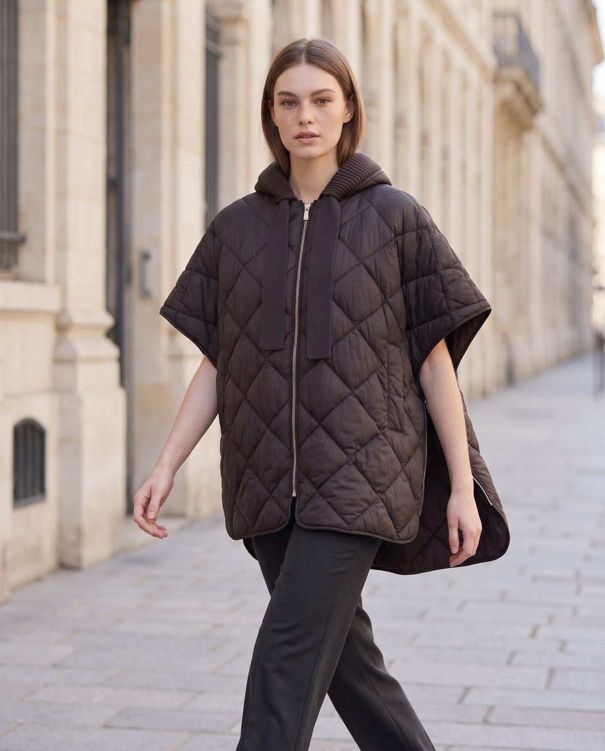 Emily, mantella in ecopiumino