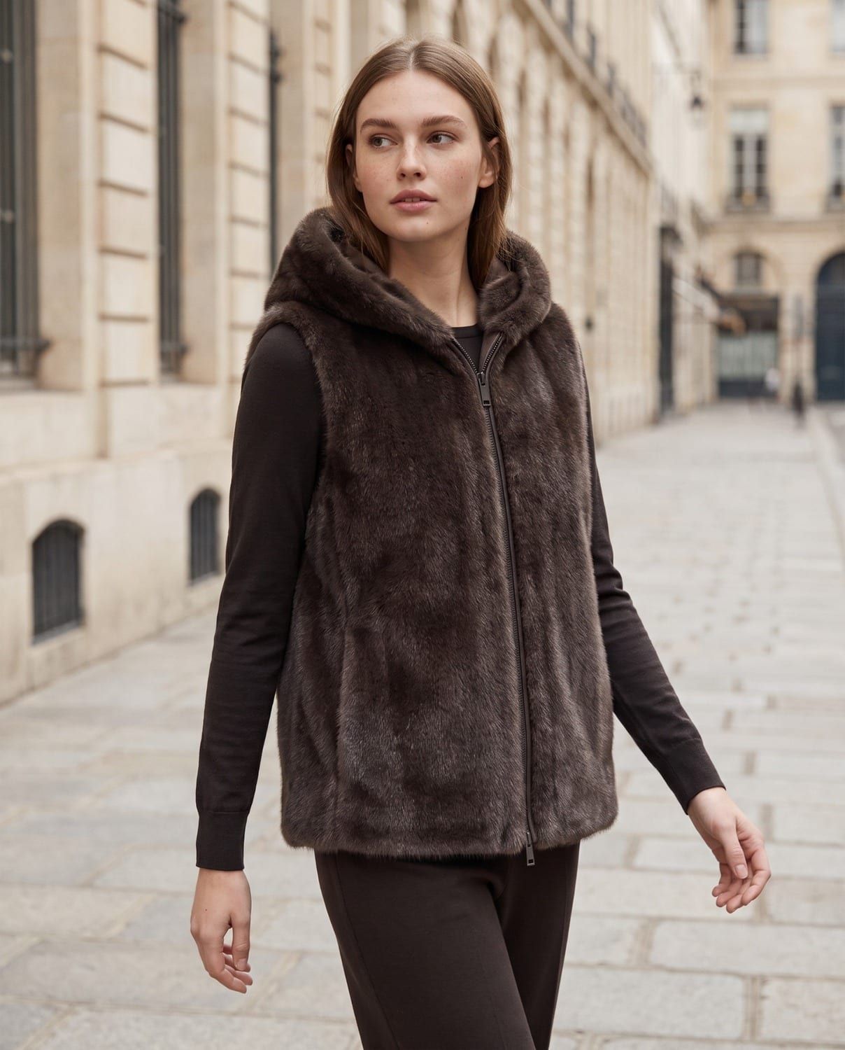 Gilet, visone, ecopelliccia