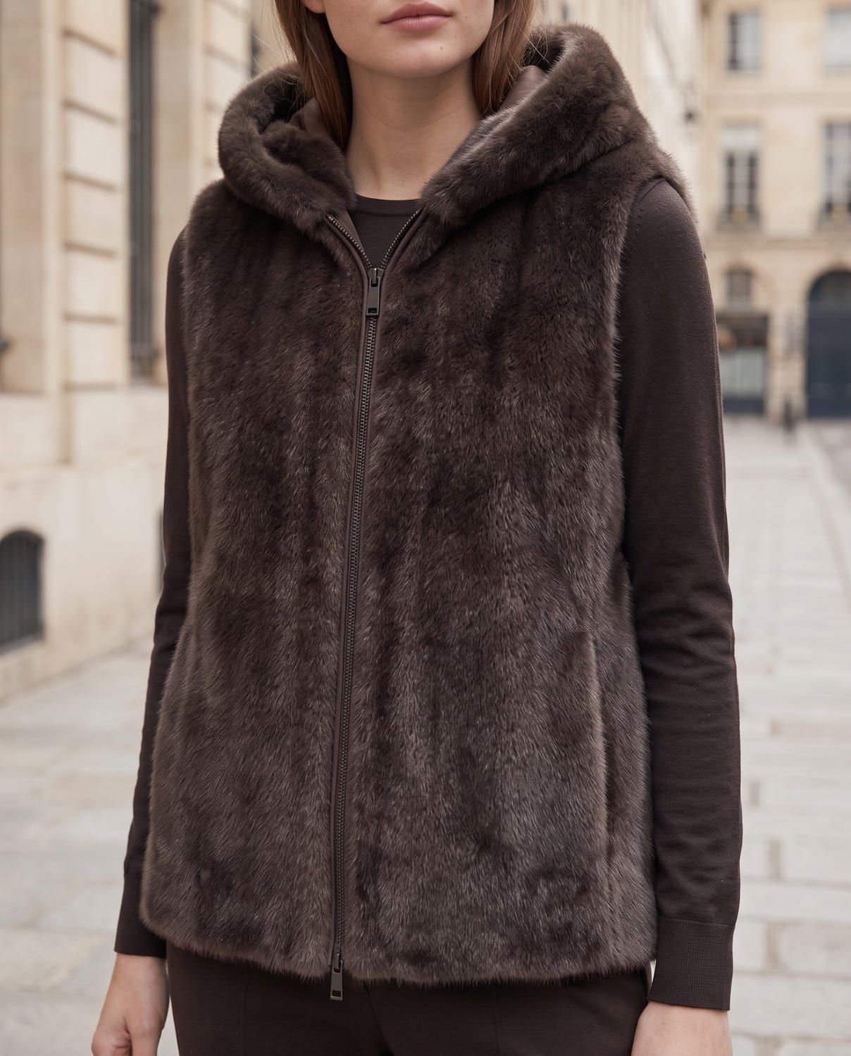 Gilet, visone, foto 2