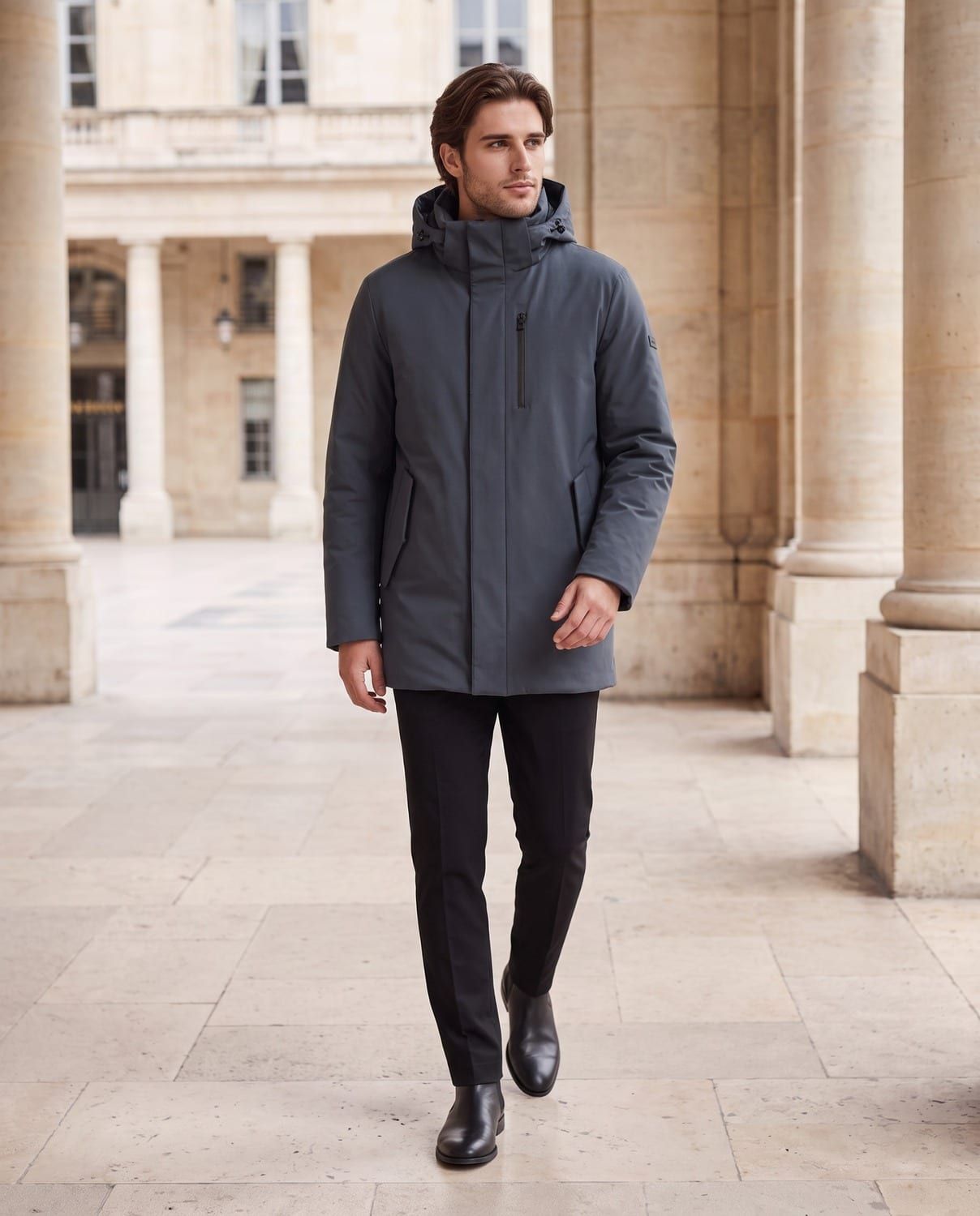 Lawrence, parka in tessuto elasticizzato