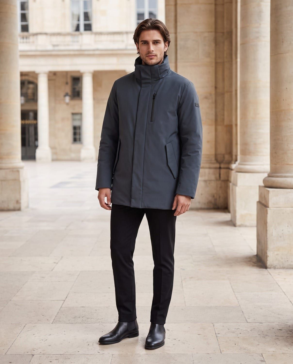 Lawrence, parka in tessuto elasticizzato